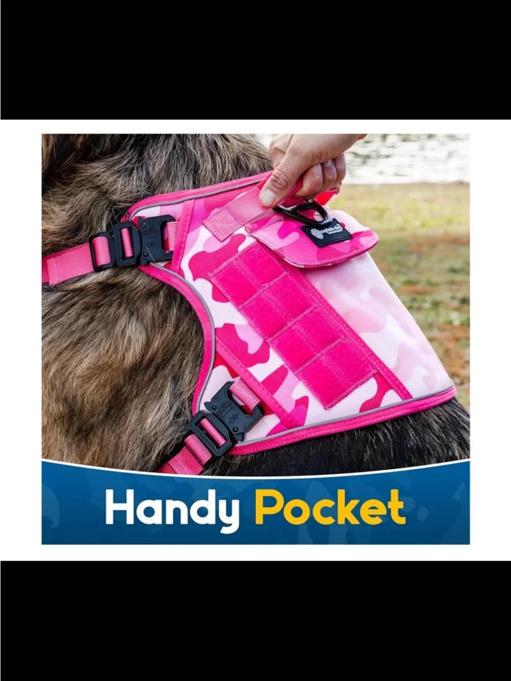 NWOT Captain Dog No Pull Dog Harness Size (L)w/ Metal Buckles, Double Stitching